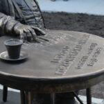 14.09.2019 Busko-Zdrój. Odsłonięcie pomnika Leopolda Kozłowskiego-Kleinmana, ostatniego klezmera Galicji / Marta Gajda / Radio Kielce