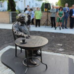 14.09.2019 Busko-Zdrój. Odsłonięcie pomnika Leopolda Kozłowskiego-Kleinmana, ostatniego klezmera Galicji / Marta Gajda / Radio Kielce