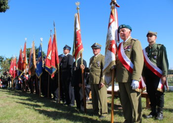 22.09.2019 Czarkowy. Uroczystości patriotyczne upamiętniające 105. rocznicę chrztu bojowego 1. Pułku Piechoty Legionów Polskich. / Marta Gajda / Radio Kielce