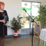 23.09.2019. Pińczów. XXIII Pińczowskie Spotkania Historyczne pod hasłem „Klasztor. Szpital. Miłosierdzie”. Jolanta Opoka – dyrektor biblioteki w Pińczowie  / Marta Gajda / Radio Kielce