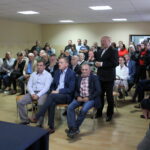 29.09.2019. Michałów. Spotkanie w sprawie budowy biogazowni. Na zdjęciu: mieszkańcy gminy Michałów / Marta Gajda / Radio Kielce