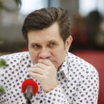 02.04.2018 Studio Polityczne w Radiu Kielce. Senator Solidarnej Polski Jacek Włosowicz / Jarosław Kubalski / Radio Kielce