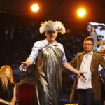 29.08.2019 Ogród Radia Kielce. Próba do granego przez dziennikarzy Radia Kielce spektaklu Śpiąca Królewna" / Jarosław Kubalski / Radio Kielce