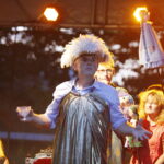 29.08.2019 Ogród Radia Kielce. Próba do granego przez dziennikarzy Radia Kielce spektaklu Śpiąca Królewna" / Jarosław Kubalski / Radio Kielce