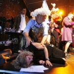 29.08.2019 Ogród Radia Kielce. Próba do granego przez dziennikarzy Radia Kielce spektaklu Śpiąca Królewna" / Jarosław Kubalski / Radio Kielce