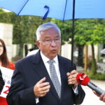 02.09.2019 Kielce. Konferencja prasowa PiS na Placu Artystów. Poseł Krzysztof Lipiec / Jarosław Kubalski / Radio Kielce