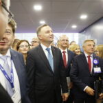 MSPO. Prezydent Andrzej Duda zwiedza ekspozycje / Jarosław Kubalski / Radio Kielce
