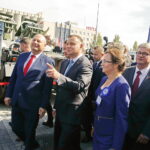 MSPO. Prezydent Andrzej Duda zwiedza ekspozycje / Jarosław Kubalski / Radio Kielce