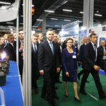 MSPO. Prezydent Andrzej Duda zwiedza ekspozycje / Jarosław Kubalski / Radio Kielce