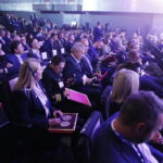 06.09.2019 Kielce. Targi Kielce. Międzynarodowy Salon Przemysłu Obronnego. Wiceminister obrony Wojciech Skurkiewicz, generał brygady Karol Dymanowski i prezes Targów Andrzej Mochoń wręczyli nagrody DEFENDER / Jarosław Kubalski / Radio Kielce