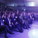 06.09.2019 Kielce. Targi Kielce. Międzynarodowy Salon Przemysłu Obronnego. Wiceminister obrony Wojciech Skurkiewicz, generał brygady Karol Dymanowski i prezes Targów Andrzej Mochoń wręczyli nagrody DEFENDER / Jarosław Kubalski / Radio Kielce