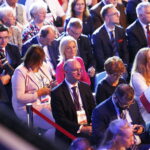 07.09.2019. Lublin. Konwencja programowa Prawa i Sprawiedliwości. Na zdjęciu: Piotr Wawrzyk - wiceminister spraw zagranicznych i Maria Zuba - poseł PiS / Jarosław Kubalski / Radio Kielce