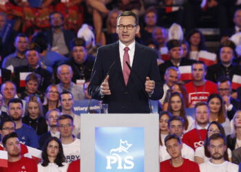 07.09.2019. Lublin. Konwencja programowa Prawa i Sprawiedliwości. Na zdjęciu: Mateusz Morawiecki - premier / Jarosław Kubalski / Radio Kielce