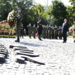 11.09.2019 Kielce. Uroczystości pod pomnikiem Homo Homini w 18. rocznicę zamachu na World Trade Center / Jarosław Kubalski / Radio Kielce