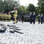 11.09.2019 Kielce. Uroczystości pod pomnikiem Homo Homini w 18. rocznicę zamachu na World Trade Center / Jarosław Kubalski / Radio Kielce