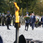 11.09.2019 Kielce. Uroczystości pod pomnikiem Homo Homini w 18. rocznicę zamachu na World Trade Center / Jarosław Kubalski / Radio Kielce