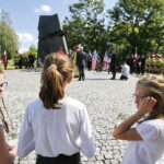 11.09.2019 Kielce. Uroczystości pod pomnikiem Homo Homini w 18. rocznicę zamachu na World Trade Center / Jarosław Kubalski / Radio Kielce