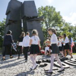 11.09.2019 Kielce. Uroczystości pod pomnikiem Homo Homini w 18. rocznicę zamachu na World Trade Center / Jarosław Kubalski / Radio Kielce