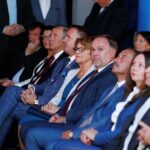 15.09.2019 Staszów. Wizyta premiera Mateusza Morawieckiego. Na zdjęciu: Michał Cieślak - poseł, Maria Zuba - poseł i Marek Kwitek - poseł / Jarosław Kubalski / Radio Kielce