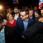 15.09.2019 Staszów. Wizyta premiera Mateusza Morawieckiego. Na zdjęciu (od lewej): Anna Krupka - wiceminister sportu i turystyki i Mateusz Morawiecki - premier / Jarosław Kubalski / Radio Kielce