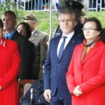 21.09.2019 Kielce. Przysięga elewów WOT. Zastępca prezydenta Danuta Papaj, senator Krzysztof Słoń i wojewoda Agata Wojtyszek / Jarosław Kubalski / Radio Kielce