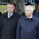 21.09.2019 Kielce. Przysięga elewów WOT. Senator Jarosław Rusiecki i poseł Krzysztof Lipiec / Jarosław Kubalski / Radio Kielce