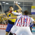 22.09.2019 Kielce. Piłka ręczna Liga Mistrzów. Mecz PGE Vive Kielce - Motor Zaporoże. Alex Dujszebajew / Jarosław Kubalski / Radio Kielce