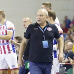 22.09.2019 Kielce. Piłka ręczna Liga Mistrzów. Mecz PGE Vive Kielce - Motor Zaporoże Trener Motoru Nikolaj Stiepanowicz Stiepaniec / Jarosław Kubalski / Radio Kielce