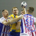 22.09.2019 Kielce. Piłka ręczna Liga Mistrzów. Mecz PGE Vive Kielce - Motor Zaporoże.Arkadiusz Moryto / Jarosław Kubalski / Radio Kielce