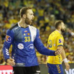 22.09.2019 Kielce. Piłka ręczna Liga Mistrzów. Mecz PGE Vive Kielce - Motor Zaporoże. Andreas Wolff / Jarosław Kubalski / Radio Kielce