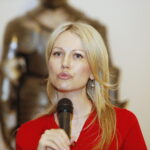23.09.2019 Kielce. Magdalena Ogórek podczas spotkania autorskiego w Muzeum Narodowym / Jarosław Kubalski / Radio Kielce