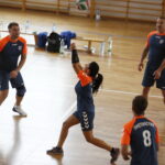 25.09.2019 Kielce. Europejski Dzień Sportu. Mecz pomiędzy zespołami Kuratorium Oświaty w Kielcach i Urzędu Marszałkowskiego Województwa Świętokrzyskiego w hali sportowej VI LO / Jarosław Kubalski / Radio Kielce