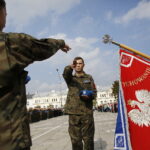 27.09.2019 Kielce. Ślubowanie klas mundurowych ZDZ / Jarosław Kubalski / Radio Kielce