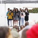 30.09.2019 Kielce.Wzgórze Zamkowe. Podsumowanie Międzyszkolnego Projektu Edukacyjnego pod tytułem „Tragizm wojny i okupacji” i otwarcie wystawy „Kielecki Wrzesień 1939 r.” / Jarosław Kubalski / Radio Kielce