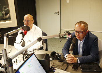 09.09.2019 Radio Kielce. Punkty Widzenia. Wiceminister sprawiedliwości Piotr Wawrzyk i poseł Artur Gierada / Jarosław Kubalski / Radio Kielce