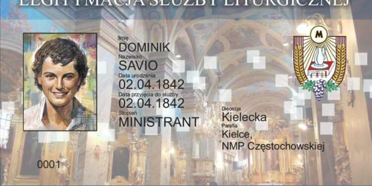 Nowe legitymacje służby liturgicznej / www.ministranci.diecezja.kielce.pl