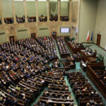 12.11.2015 Warszawa. Pierwsze posiedzenie Sejmu VIII kadencji. Wystąpienie Prezydenta Andrzeja Dudy. / Wojciech Habdas / Radio Kielce