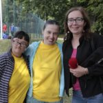 06.09.2019. Zgórsko. IV Wojewódzki Turniej w Boccie. Na zdjęciu (od prawej): Iwona Murawska - Radio Kielce / Krzysztof Bujnowicz / Radio Kielce