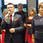 Otwarcie nowej siedziby galerii Fotografii w Ostrowieckim Browarze Kultury. Od lewej: prezydent Ostrowca Jarosław Górczyński, starosta ostrowiecki Marzena Dębniak / Emilia Sitarska / Radio Kielce