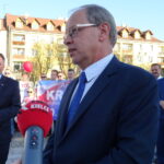 05.09.2019. Ostrowiec Św. Inauguracja kampanii wyborczej przez Andrzeja Kryja. Na zdjęciu: Andrzej Gąsior - burmistrz Nowej Słupi / Emilia Sitarska / Radio Kielce