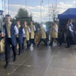 08.09.2019. Obrazów. Europejskie Święto Jabłka. Polonez z wykonaniu uczniów ze SP w Obrazowie / Grażyna-Szlęzak-Wójcik / Radio Kielce