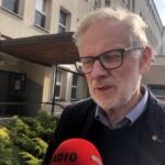 24.09.2019 Sandomierz. Wizyta Marka Balickiego w sandomierskim szpitalu. Na zdjęciu: prof. Jacek Wciórka / Grażyna Szlęzak-Wójcik / Radio Kielce