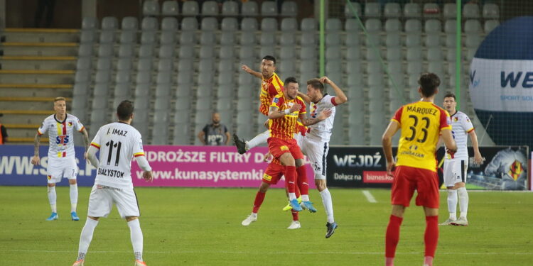 Mecz Korona Kielce - Jagiellonia Białystok / Wiktor Taszłow / Radio Kielce