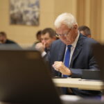 Kielce. 24.09.2019. Sesja Sejmiku Województwa Świętokrzyskiego. Na zdjęciu: Mieczysław Sas / Wiktor Taszłow / Radio Kielce