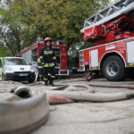 Kielce. 25.09.2019. Pożar pustostanu na ulicy Klonowej / Wiktor Taszłow / Radio Kielce