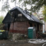 Kielce. 25.09.2019. Pożar pustostanu na ulicy Klonowej / Wiktor Taszłow / Radio Kielce