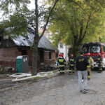 Kielce. 25.09.2019. Pożar pustostanu na ulicy Klonowej / Wiktor Taszłow / Radio Kielce