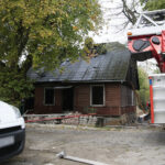 Kielce. 25.09.2019. Pożar pustostanu na ulicy Klonowej / Wiktor Taszłow / Radio Kielce