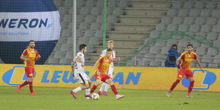 Mecz Korona Kielce - Jagiellonia Białystok / Wiktor Taszłow / Radio Kielce