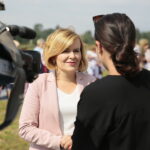 Wojewódzkie rozpoczęcie roku szkolnego. Na zdjęciu: Anna Krupka - poseł / Wiktor Taszłow / Radio Kielce